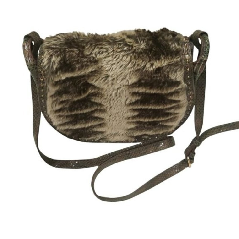 Steven By Steven Madden Jeldora Genuine Suede Messenger Crossbody Bag